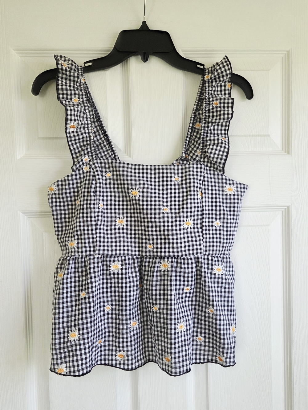 New!!! Kirious Los Angeles ✨️ Black & White Gingham Women's Tank Size L